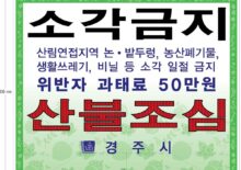 경주시 산불예방